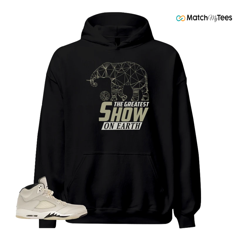 NIKE AIR JORDAN 5 RETRO SAIL SNEAKER Matching Tees hoodie