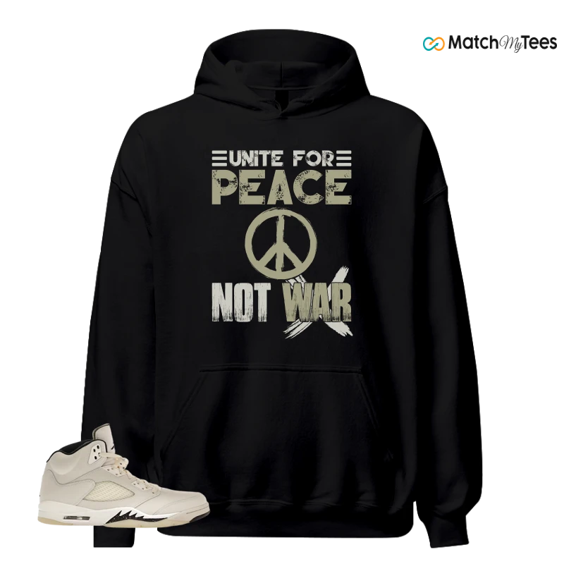 NIKE AIR JORDAN 5 RETRO SAIL SNEAKER Matching Tees hoodie