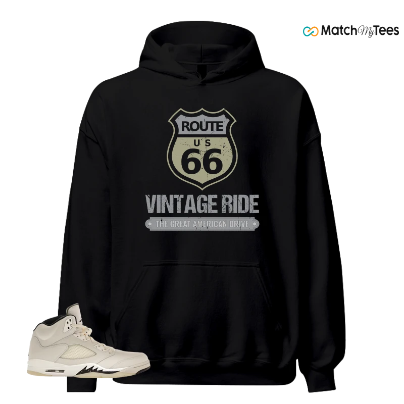 NIKE AIR JORDAN 5 RETRO SAIL SNEAKER Matching Tees hoodie