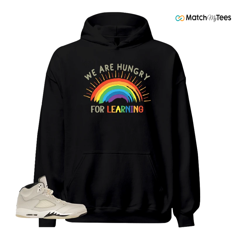 NIKE AIR JORDAN 5 RETRO SAIL SNEAKER Matching Tees hoodie