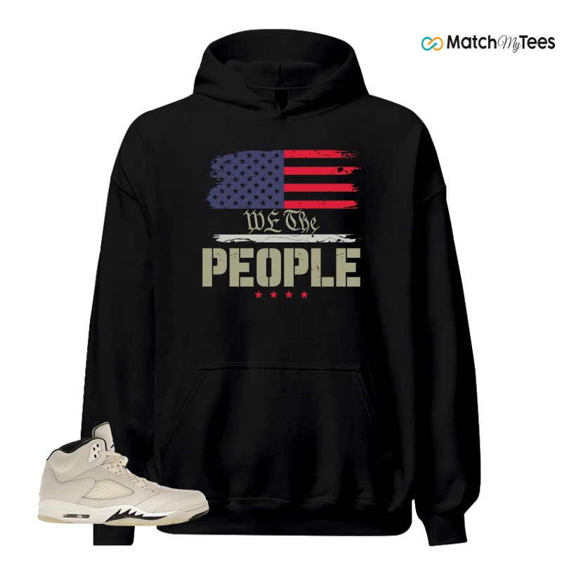 NIKE AIR JORDAN 5 RETRO SAIL SNEAKER Matching Tees hoodie