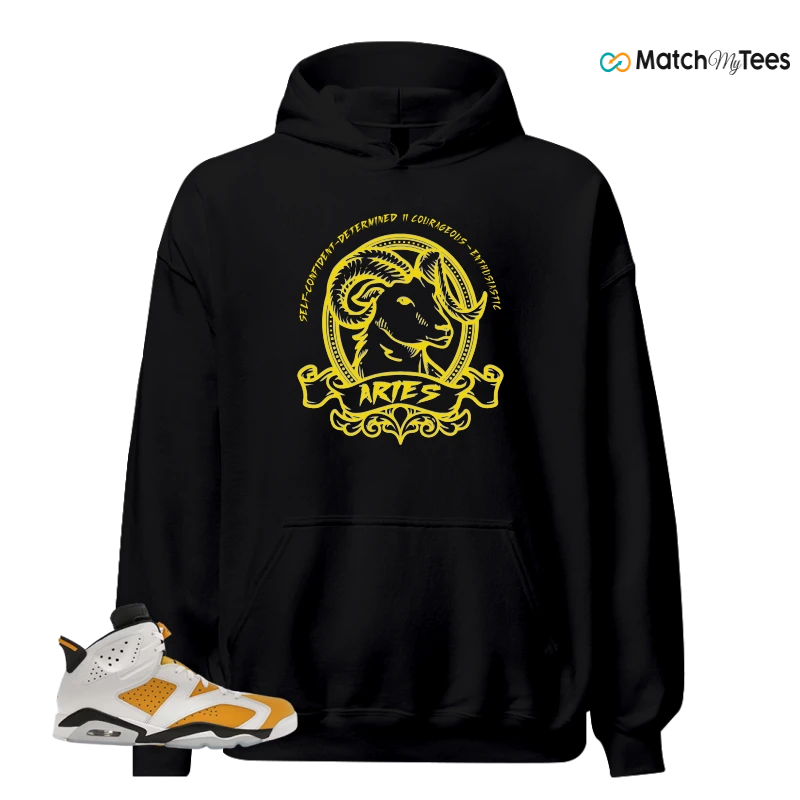 NIKE AIR JORDAN 6 YELLOW OCHRE SNEAKER Matching Tees hoodie