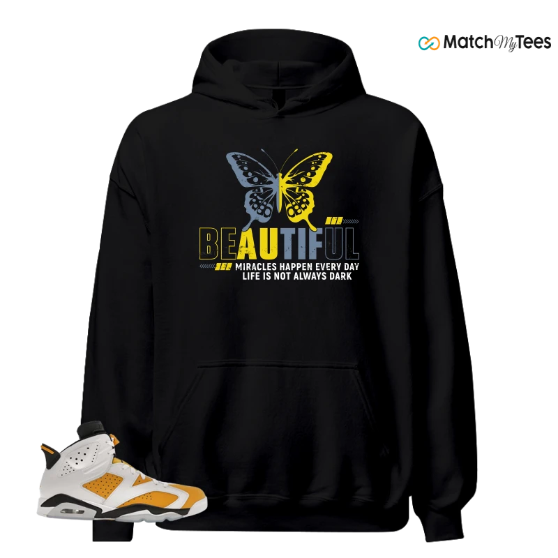 NIKE AIR JORDAN 6 YELLOW OCHRE SNEAKER Matching Tees hoodie