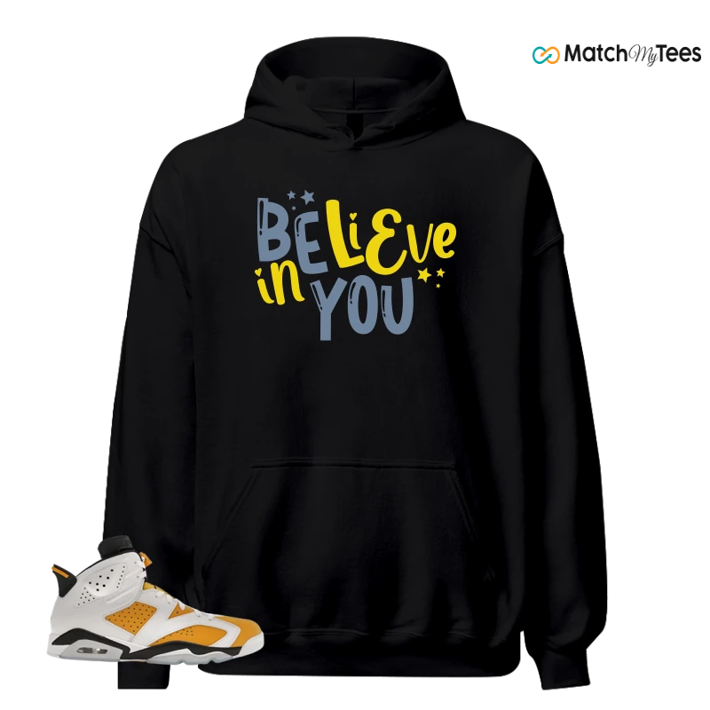 NIKE AIR JORDAN 6 YELLOW OCHRE SNEAKER Matching Tees hoodie