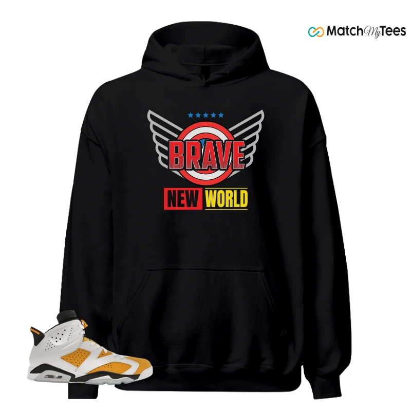 NIKE AIR JORDAN 6 YELLOW OCHRE SNEAKER Matching Tees hoodie