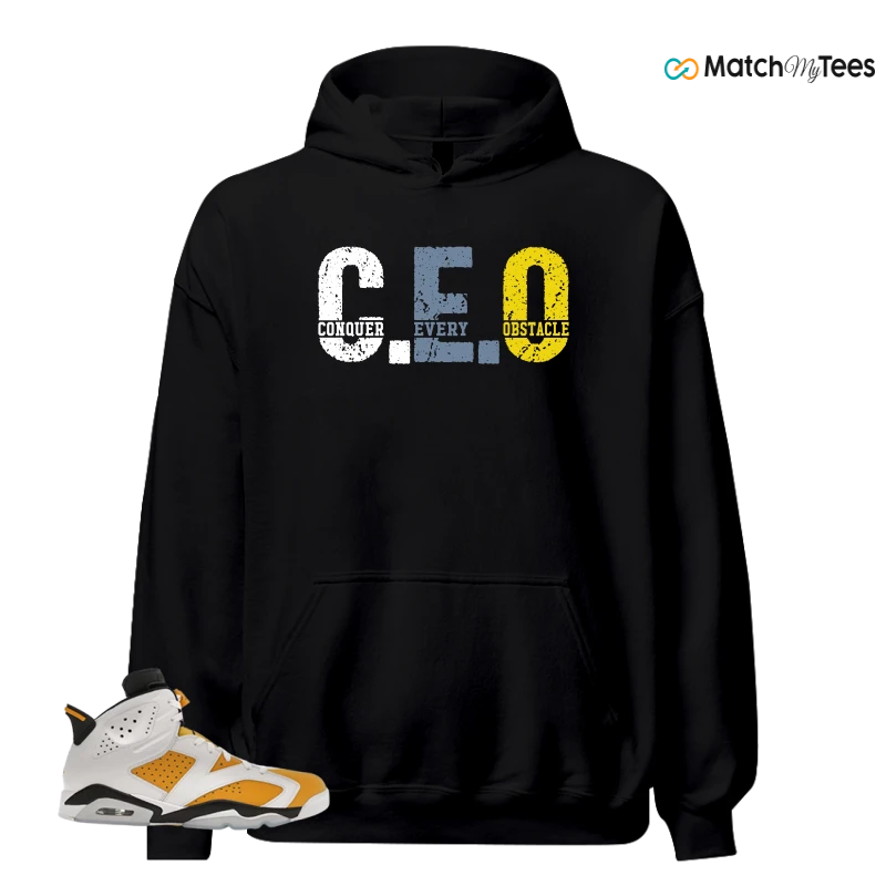 NIKE AIR JORDAN 6 YELLOW OCHRE SNEAKER Matching Tees hoodie