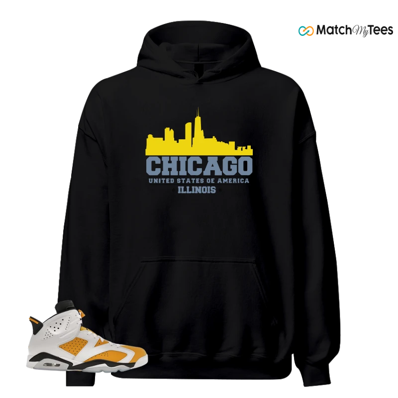 NIKE AIR JORDAN 6 YELLOW OCHRE SNEAKER Matching Tees hoodie