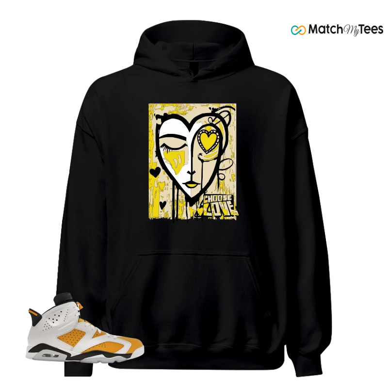 NIKE AIR JORDAN 6 YELLOW OCHRE SNEAKER Matching Tees hoodie