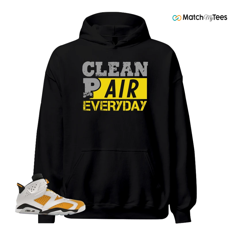 NIKE AIR JORDAN 6 YELLOW OCHRE SNEAKER Matching Tees hoodie