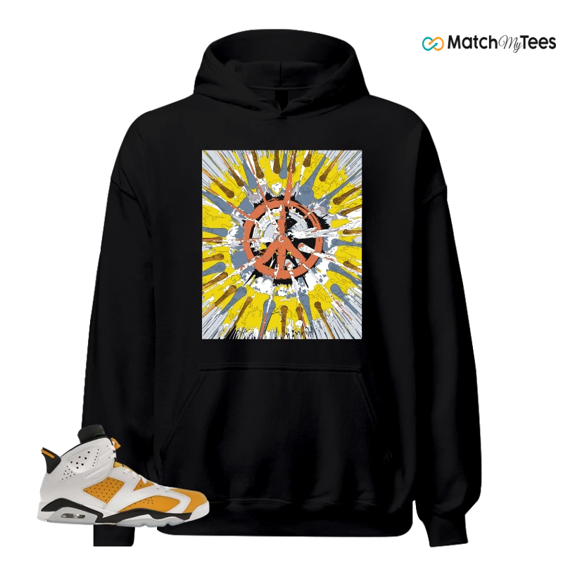 NIKE AIR JORDAN 6 YELLOW OCHRE SNEAKER Matching Tees hoodie