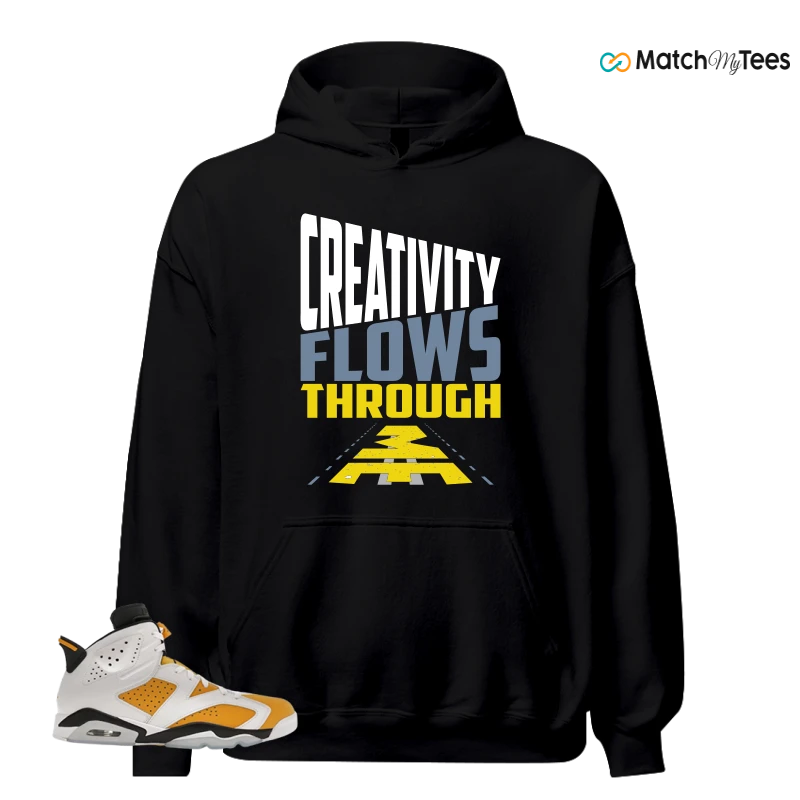 NIKE AIR JORDAN 6 YELLOW OCHRE SNEAKER Matching Tees hoodie