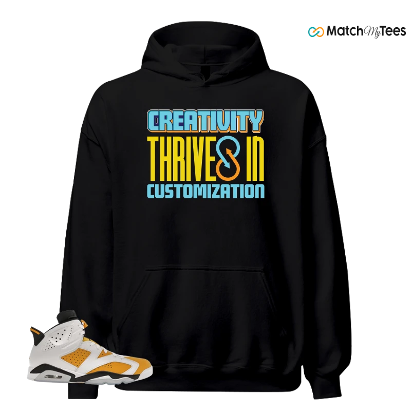 NIKE AIR JORDAN 6 YELLOW OCHRE SNEAKER Matching Tees hoodie