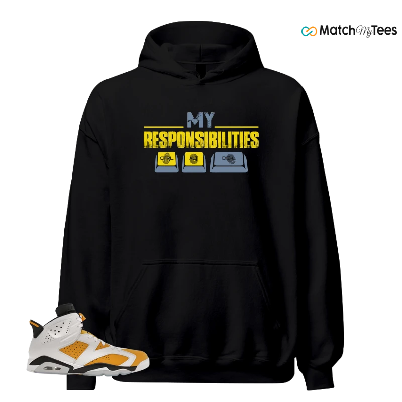 NIKE AIR JORDAN 6 YELLOW OCHRE SNEAKER Matching Tees hoodie