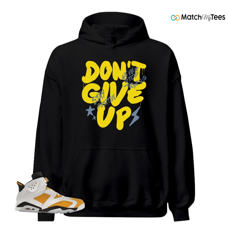 NIKE AIR JORDAN 6 YELLOW OCHRE SNEAKER Matching Tees hoodie