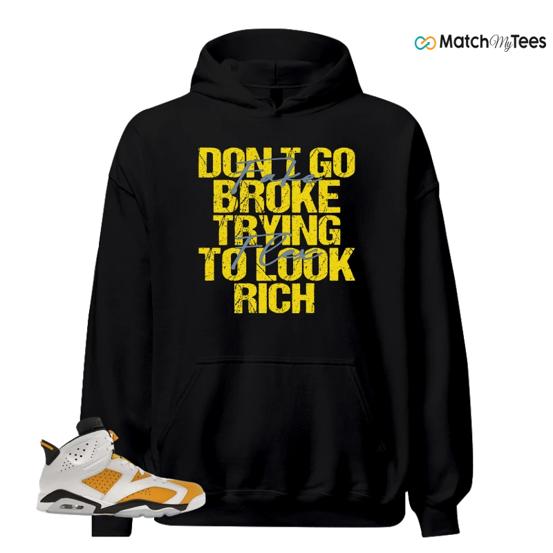 NIKE AIR JORDAN 6 YELLOW OCHRE SNEAKER Matching Tees hoodie