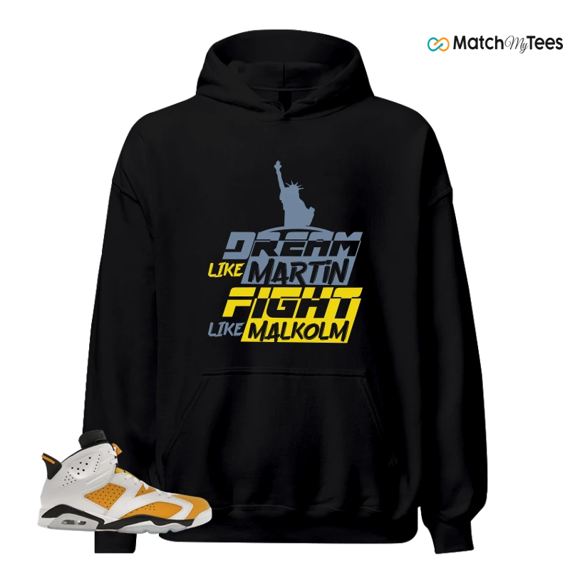 NIKE AIR JORDAN 6 YELLOW OCHRE SNEAKER Matching Tees hoodie