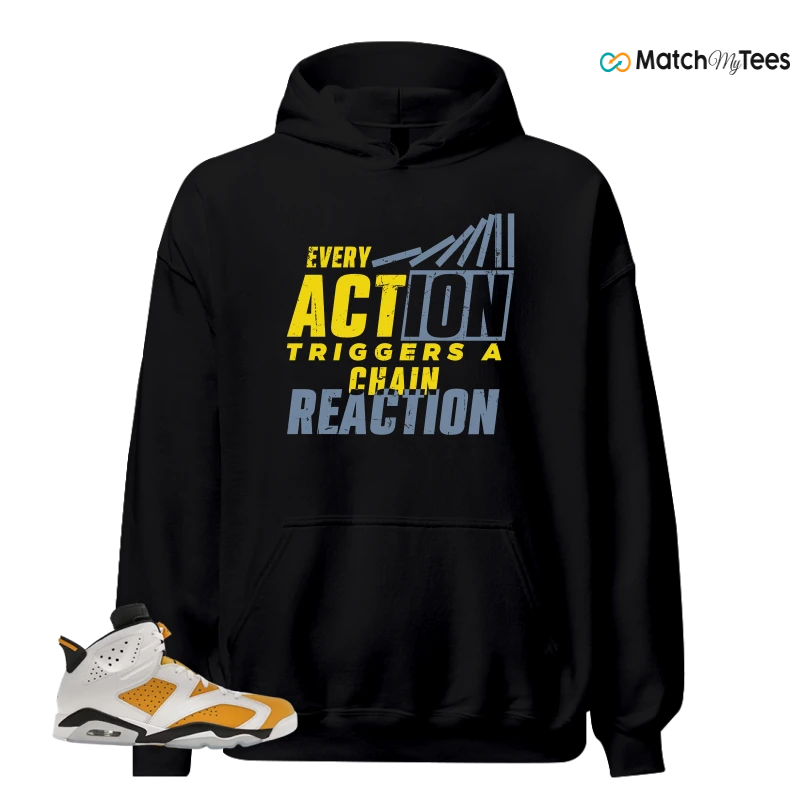 NIKE AIR JORDAN 6 YELLOW OCHRE SNEAKER Matching Tees hoodie
