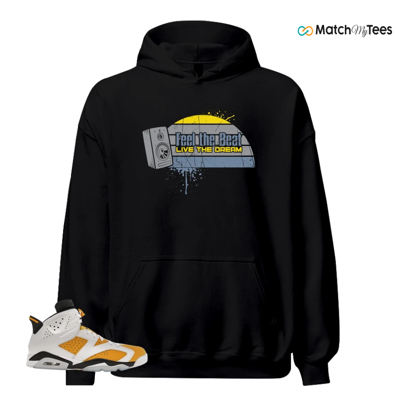 NIKE AIR JORDAN 6 YELLOW OCHRE SNEAKER Matching Tees hoodie