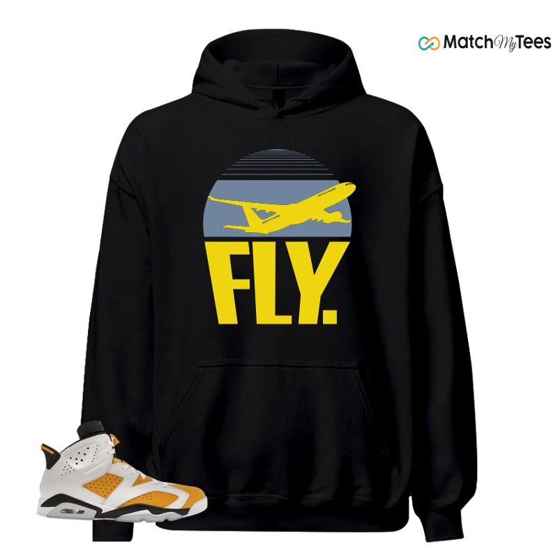 NIKE AIR JORDAN 6 YELLOW OCHRE SNEAKER Matching Tees hoodie