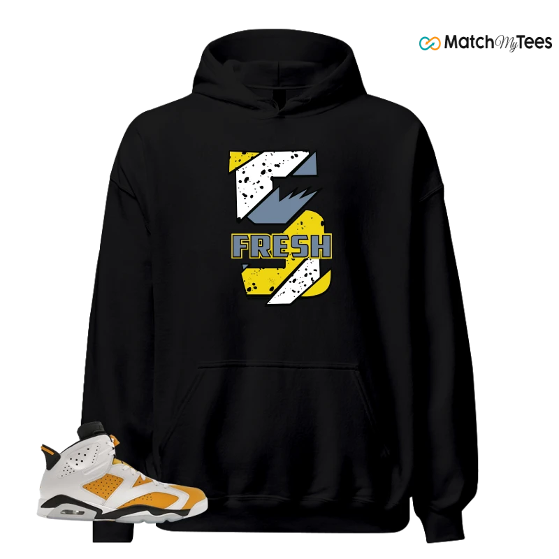 NIKE AIR JORDAN 6 YELLOW OCHRE SNEAKER Matching Tees hoodie