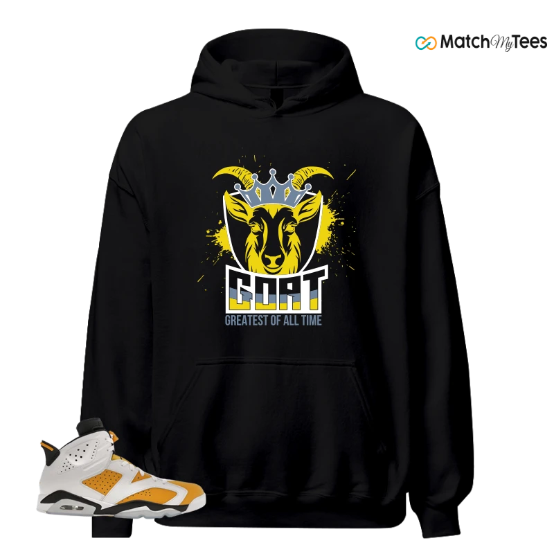 NIKE AIR JORDAN 6 YELLOW OCHRE SNEAKER Matching Tees hoodie