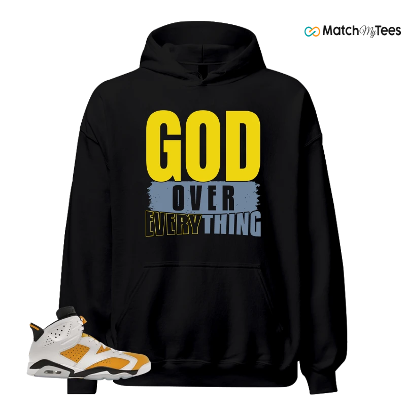 NIKE AIR JORDAN 6 YELLOW OCHRE SNEAKER Matching Tees hoodie