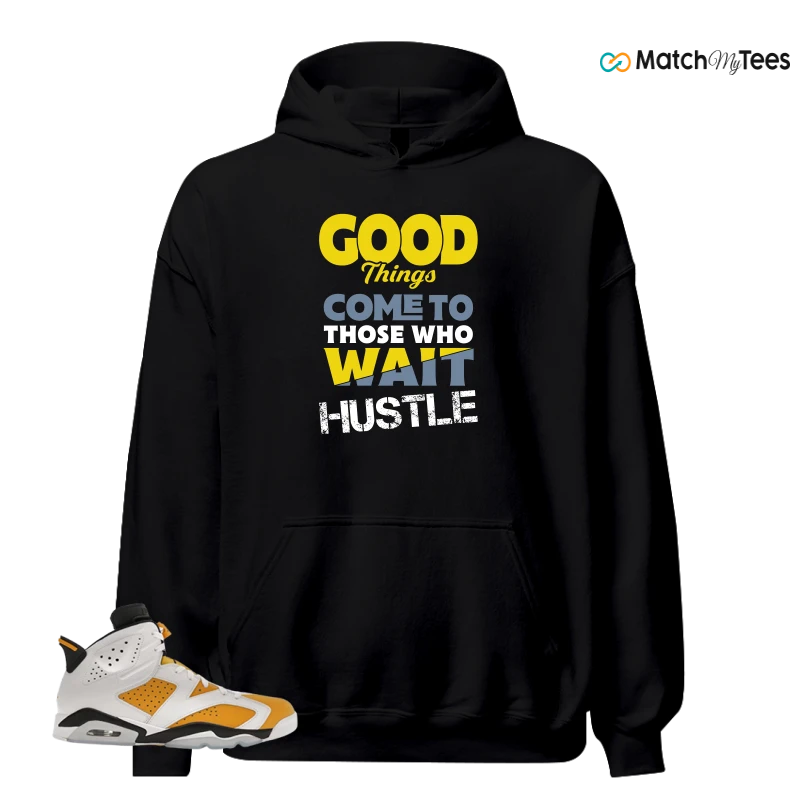 NIKE AIR JORDAN 6 YELLOW OCHRE SNEAKER Matching Tees hoodie