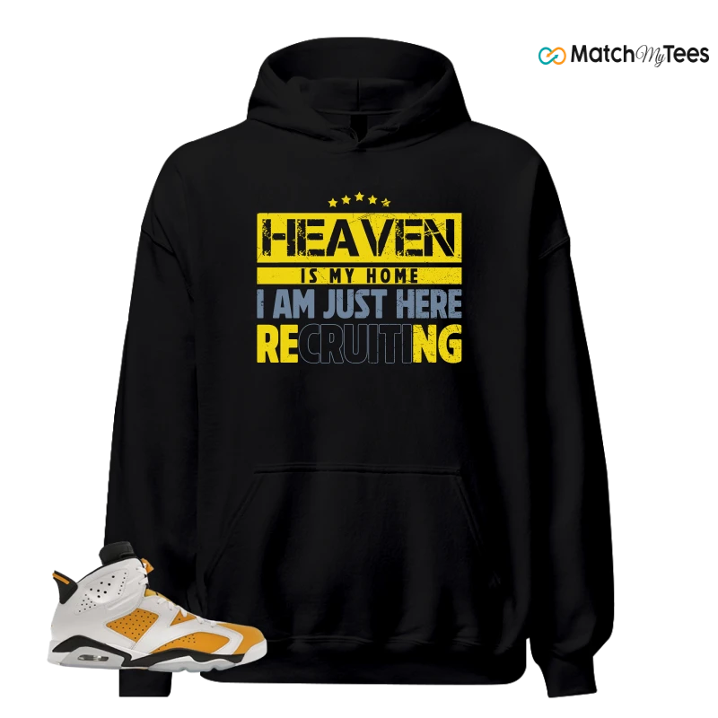 NIKE AIR JORDAN 6 YELLOW OCHRE SNEAKER Matching Tees hoodie