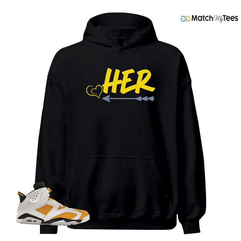 NIKE AIR JORDAN 6 YELLOW OCHRE SNEAKER Matching Tees hoodie