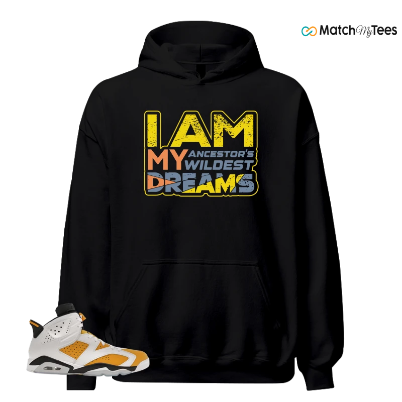 NIKE AIR JORDAN 6 YELLOW OCHRE SNEAKER Matching Tees hoodie