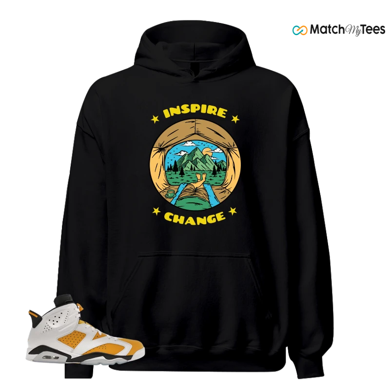 NIKE AIR JORDAN 6 YELLOW OCHRE SNEAKER Matching Tees hoodie