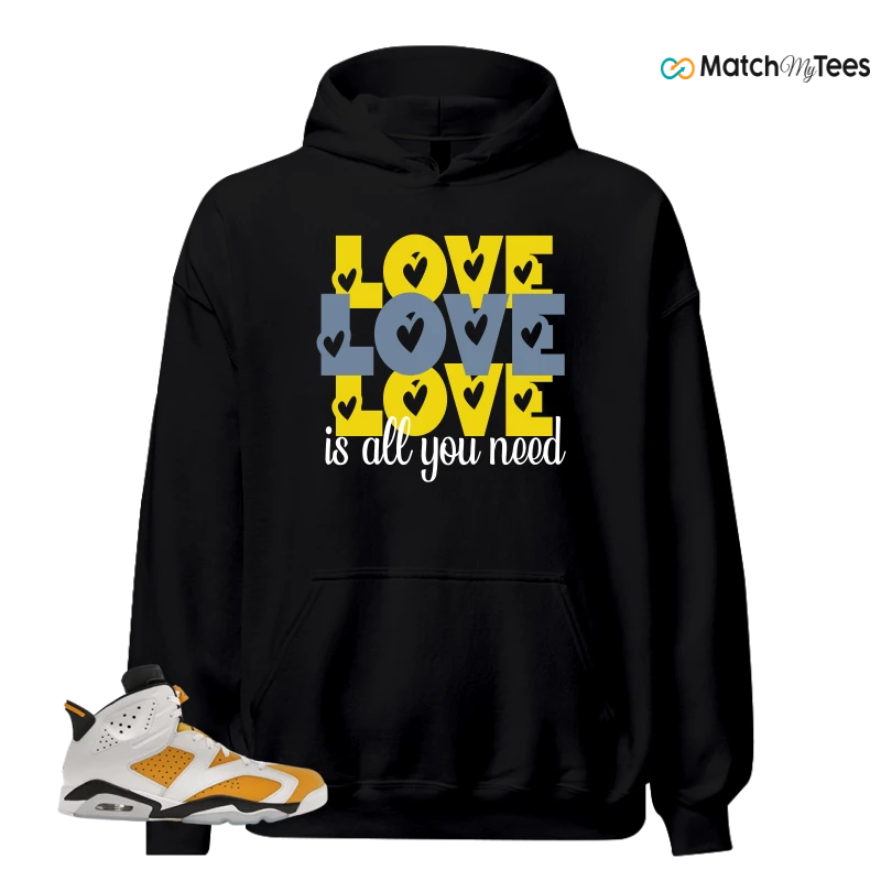 NIKE AIR JORDAN 6 YELLOW OCHRE SNEAKER Matching Tees hoodie