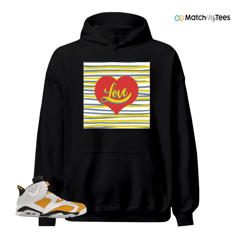 NIKE AIR JORDAN 6 YELLOW OCHRE SNEAKER Matching Tees hoodie