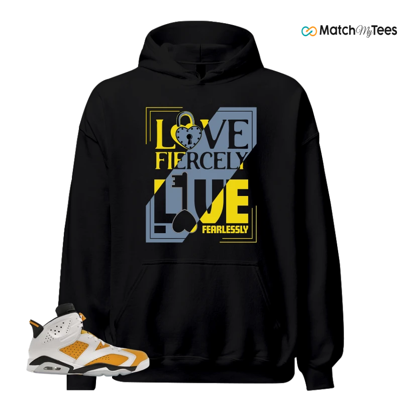 NIKE AIR JORDAN 6 YELLOW OCHRE SNEAKER Matching Tees hoodie