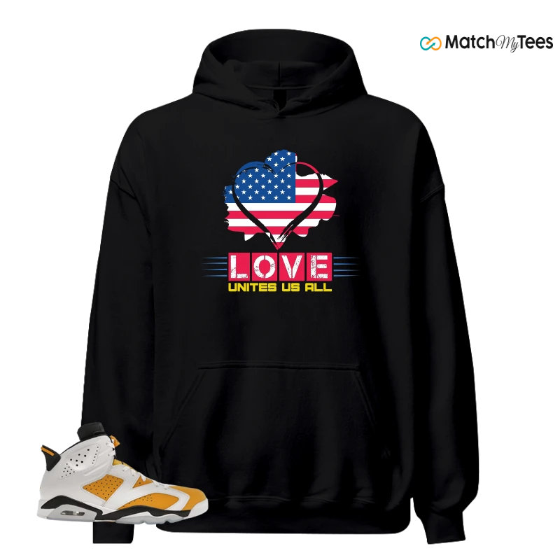 NIKE AIR JORDAN 6 YELLOW OCHRE SNEAKER Matching Tees hoodie