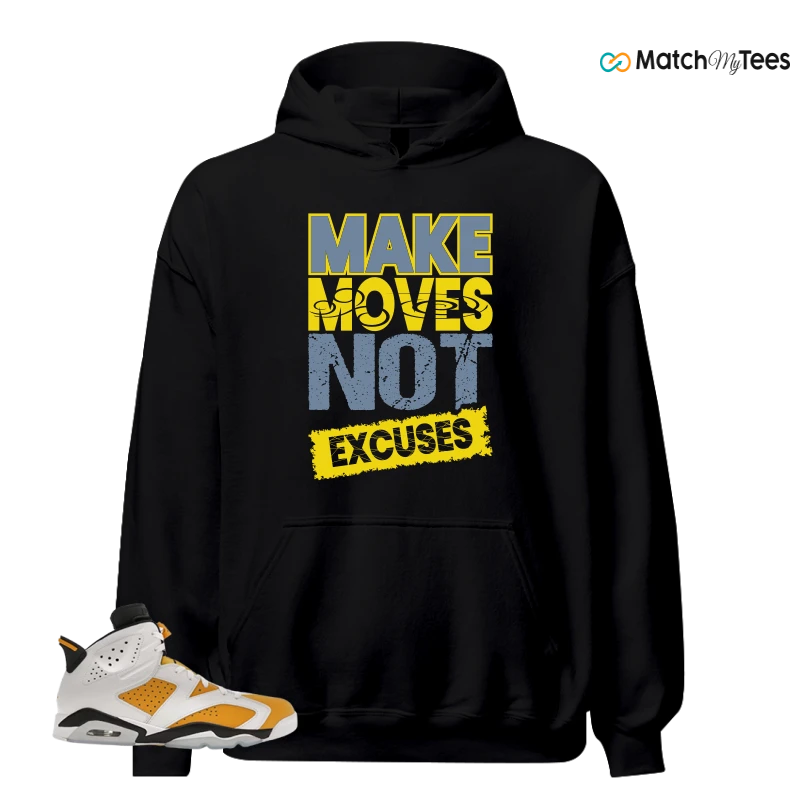 NIKE AIR JORDAN 6 YELLOW OCHRE SNEAKER Matching Tees hoodie