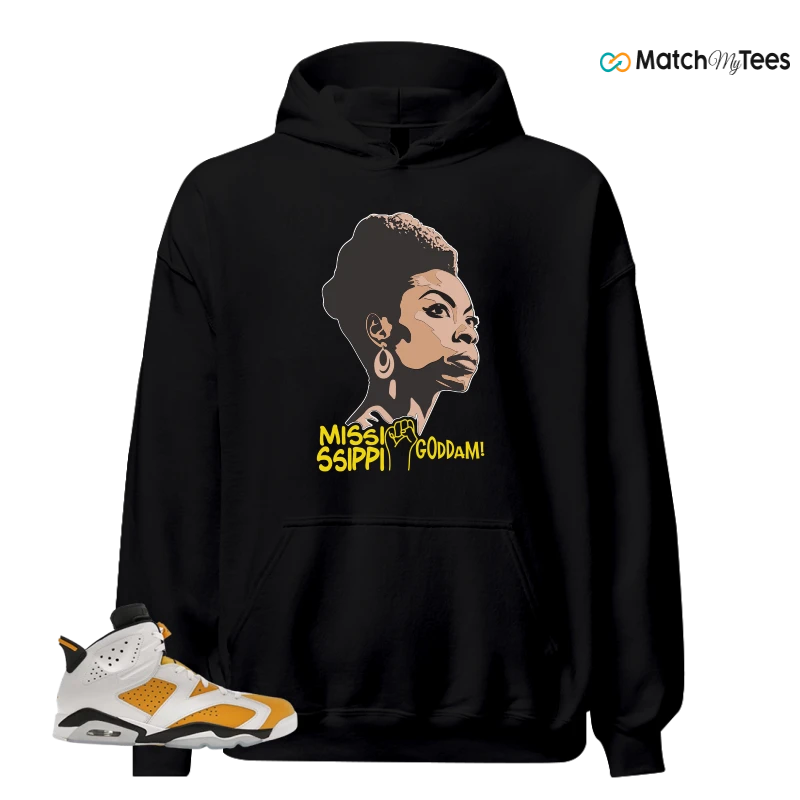 NIKE AIR JORDAN 6 YELLOW OCHRE SNEAKER Matching Tees hoodie