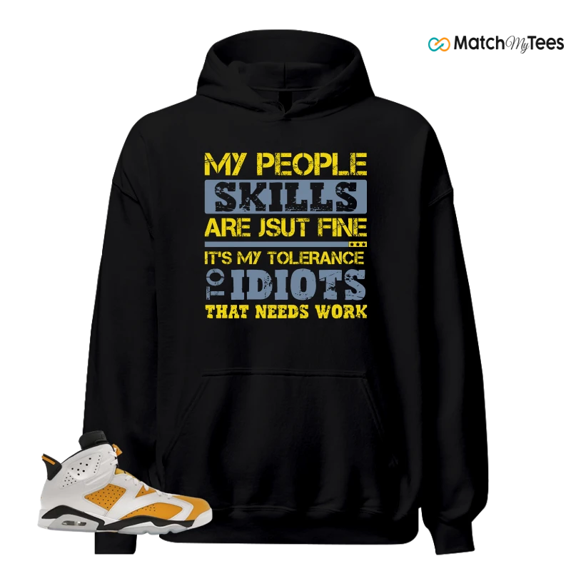 NIKE AIR JORDAN 6 YELLOW OCHRE SNEAKER Matching Tees hoodie