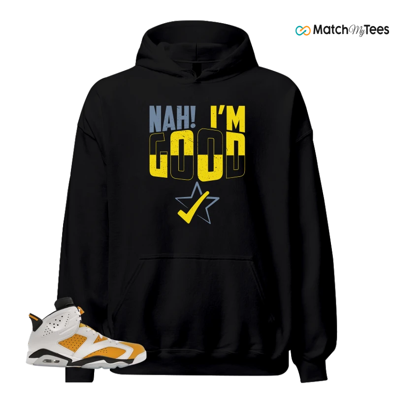 NIKE AIR JORDAN 6 YELLOW OCHRE SNEAKER Matching Tees hoodie