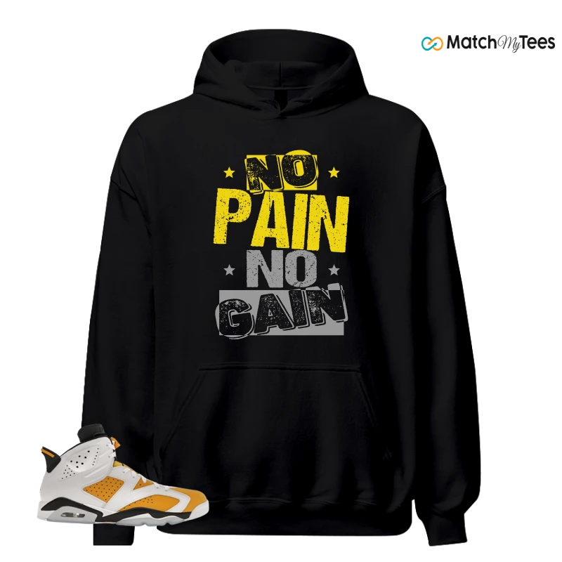 NIKE AIR JORDAN 6 YELLOW OCHRE SNEAKER Matching Tees hoodie