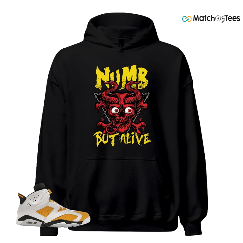 NIKE AIR JORDAN 6 YELLOW OCHRE SNEAKER Matching Tees hoodie