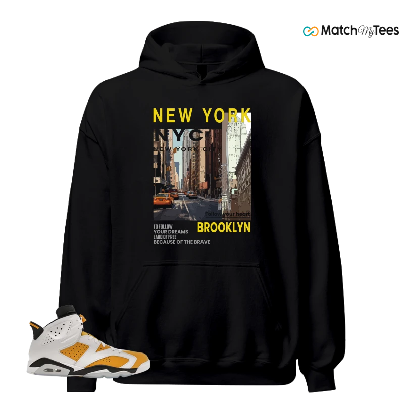 NIKE AIR JORDAN 6 YELLOW OCHRE SNEAKER Matching Tees hoodie