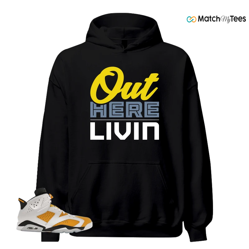 NIKE AIR JORDAN 6 YELLOW OCHRE SNEAKER Matching Tees hoodie