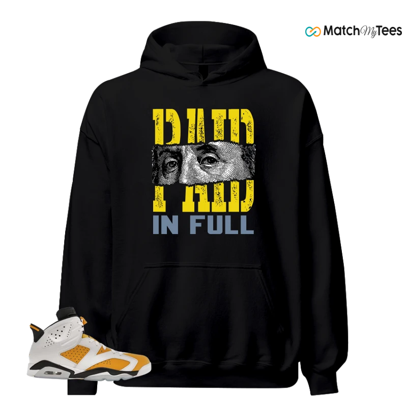 NIKE AIR JORDAN 6 YELLOW OCHRE SNEAKER Matching Tees hoodie