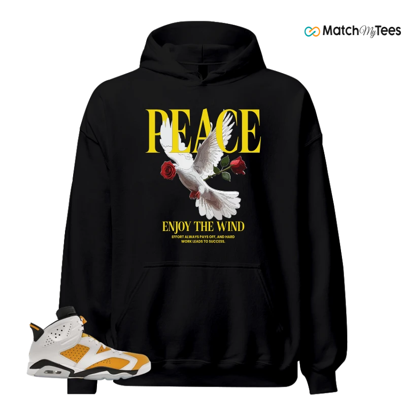 NIKE AIR JORDAN 6 YELLOW OCHRE SNEAKER Matching Tees hoodie