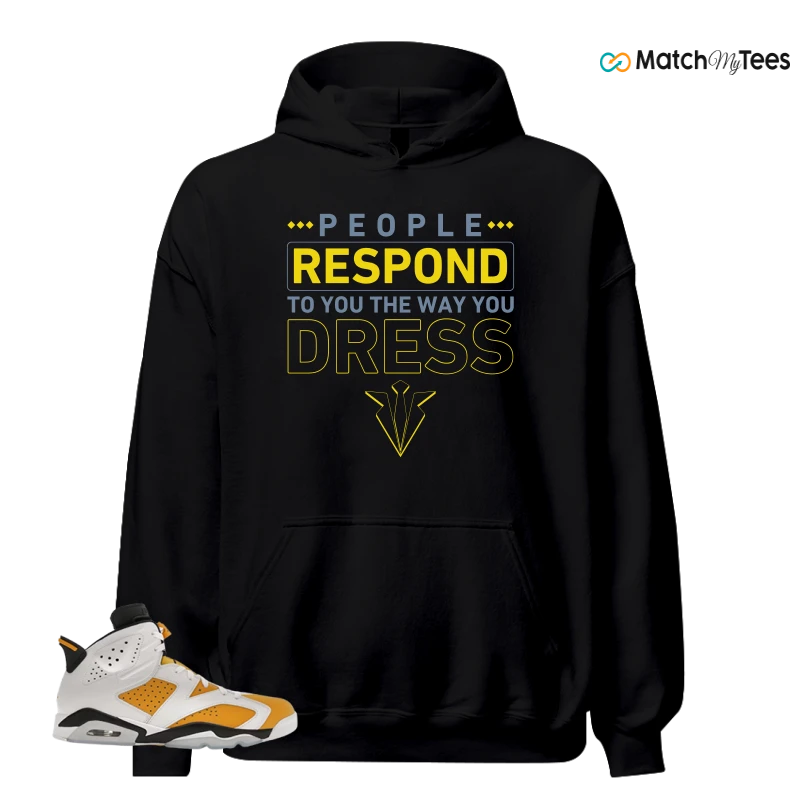 NIKE AIR JORDAN 6 YELLOW OCHRE SNEAKER Matching Tees hoodie