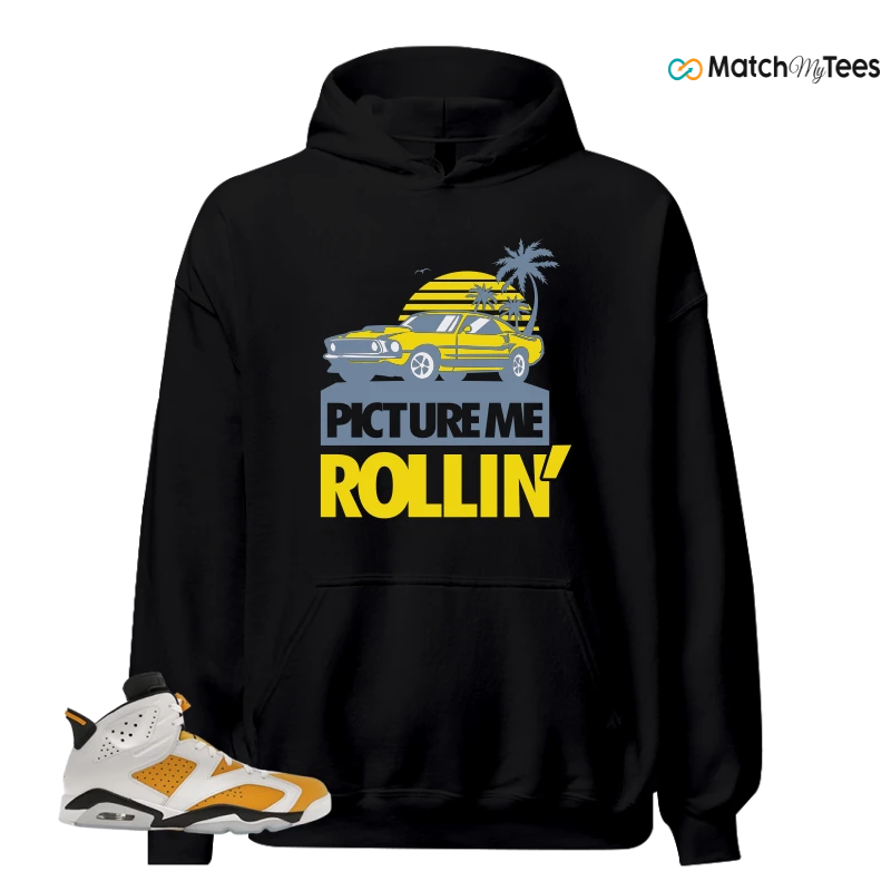 NIKE AIR JORDAN 6 YELLOW OCHRE SNEAKER Matching Tees hoodie
