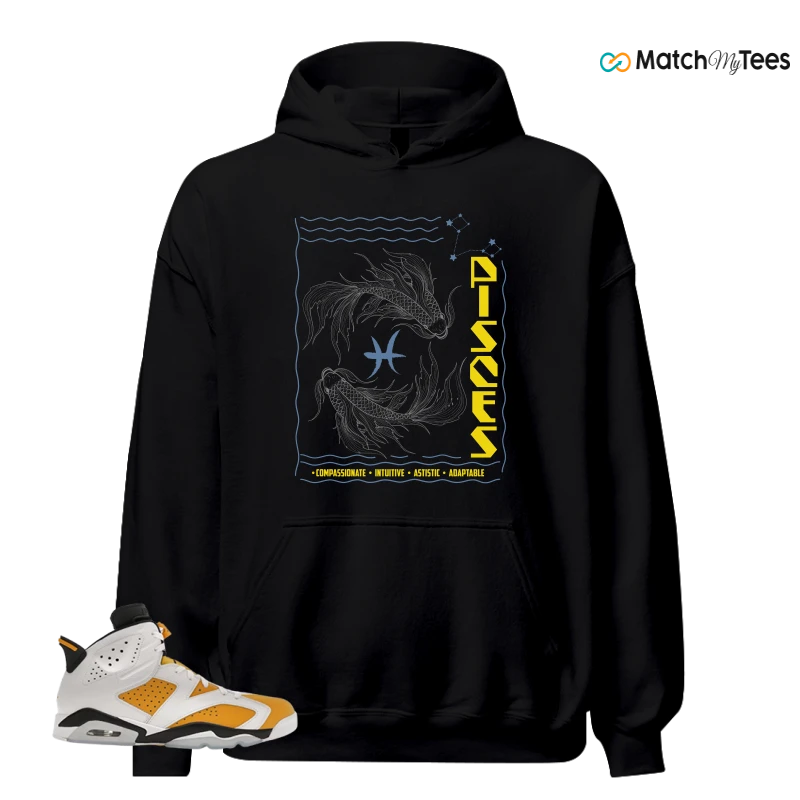 NIKE AIR JORDAN 6 YELLOW OCHRE SNEAKER Matching Tees hoodie