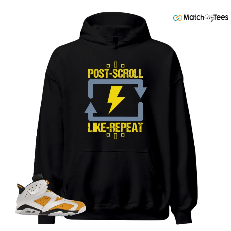 NIKE AIR JORDAN 6 YELLOW OCHRE SNEAKER Matching Tees hoodie