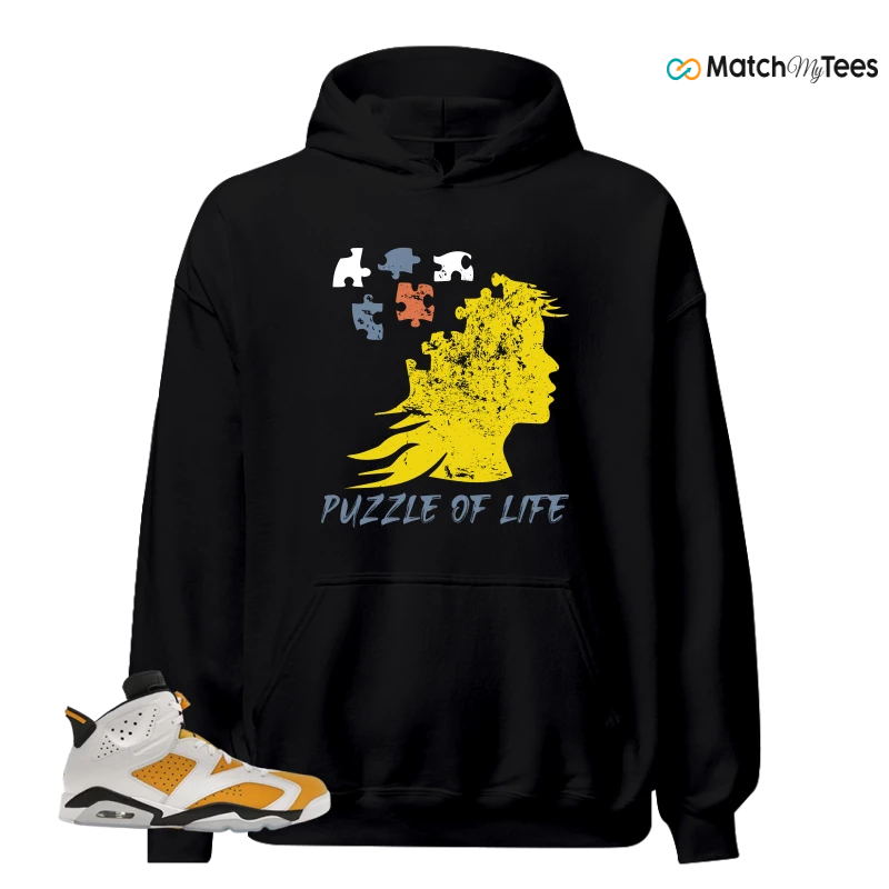 NIKE AIR JORDAN 6 YELLOW OCHRE SNEAKER Matching Tees hoodie